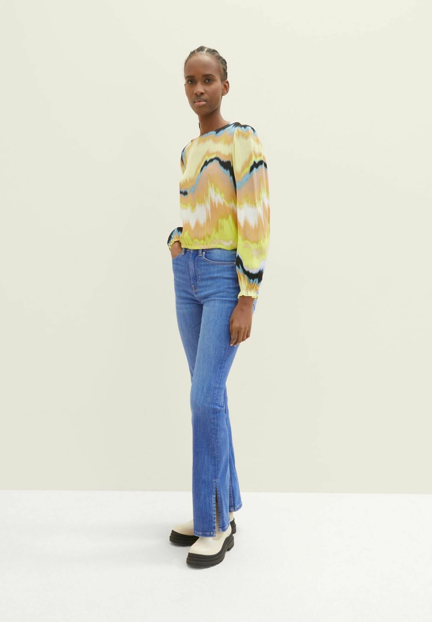 TOM TAILOR Denim Mit RückenschlitzCamicettaNew Batik Print Donna Camicie E Bluse TO721E0OB-E11 4 TOM TAILOR Denim Mit RückenschlitzCamicettaNew Batik Print Donna Camicie E Bluse TO721E0OB-E11 - immagine 2