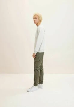 TOM TAILOR Denim Pantaloni CargoDusty Olive Green Uomo Pantaloni TO722E06Z-N11 -Tom Tailor 29fa9eb8df504c719c935f82ed3f5e6b