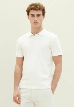 Tom Tailor Mit StrukturPoloOff White Uomo T-shirt E Polo TO222P0DG-A11