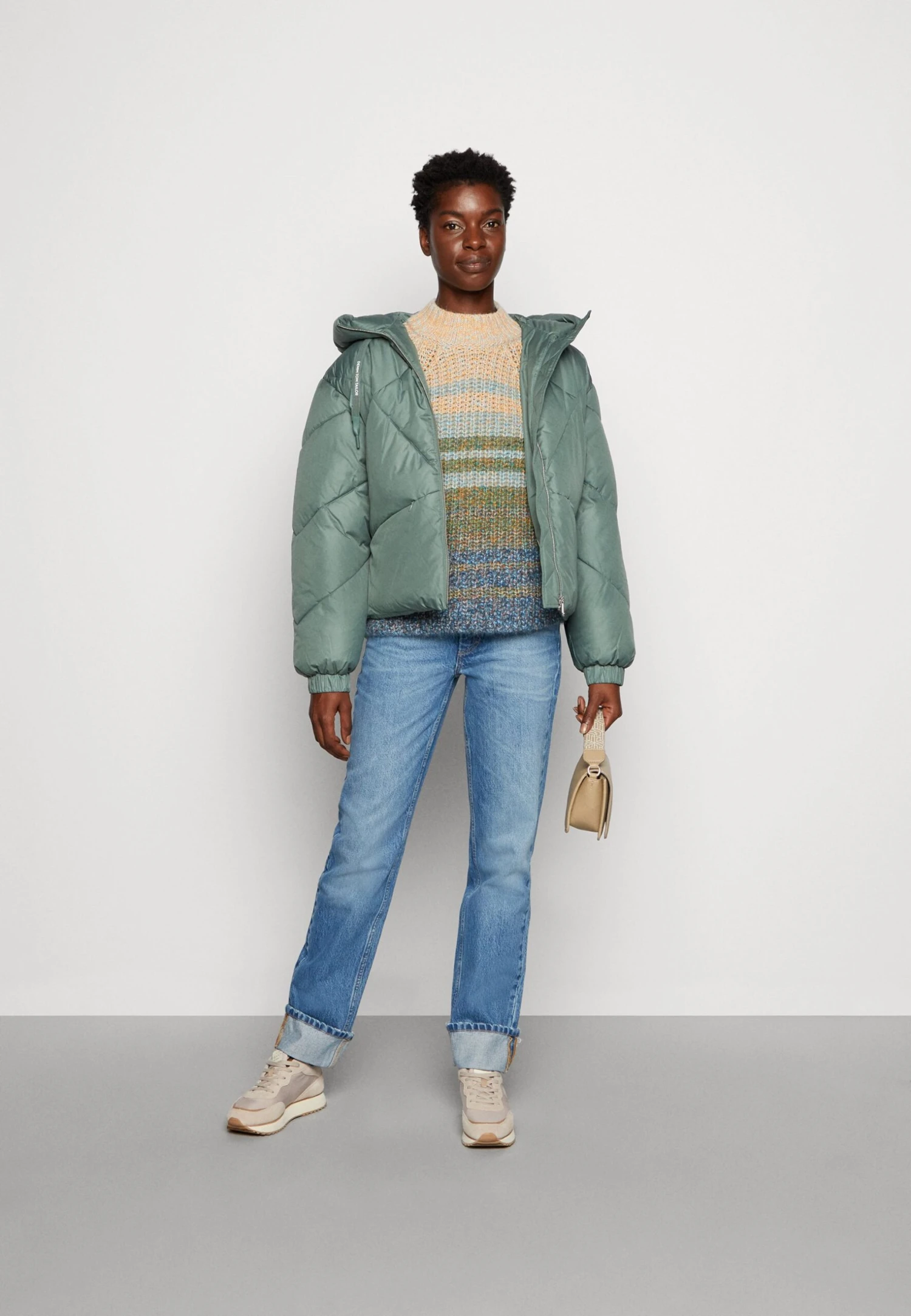 TOM TAILOR Denim Modern Short Giacca InvernaleGreen Dust Donna Giacche E Blazer TO721U04G-M11 4 TOM TAILOR Denim Modern Short Giacca InvernaleGreen Dust Donna Giacche E Blazer TO721U04G-M11 - immagine 2