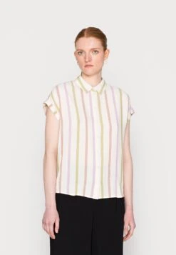 TOM TAILOR Denim Structure Stripe ShirtCamicettaWhite Green Rose Stripe Donna Camicie E Bluse TO721E0M2-A11