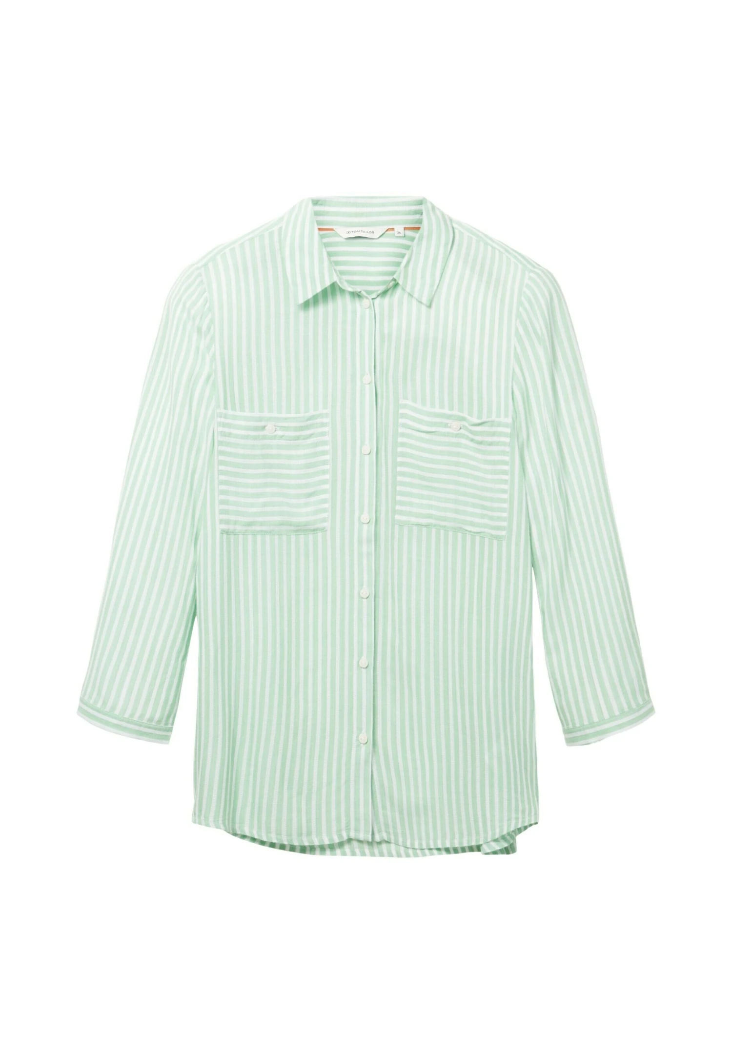 Tom Tailor CamiciaGreen White Stripe Woven Donna Camicie E Bluse TO221E15R-M11 8 Tom Tailor CamiciaGreen White Stripe Woven Donna Camicie E Bluse TO221E15R-M11 - immagine 6