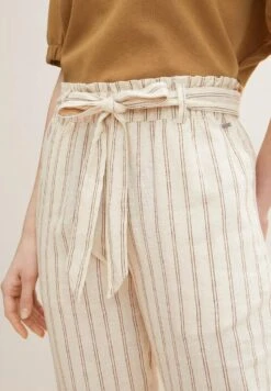 TOM TAILOR Denim EasyPantaloniBeige Brown Stripe Donna Pantaloni TO721A0AP-B11 -Tom Tailor 2b68eccc89a14e7fb7f34c537d1efb11