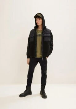 TOM TAILOR Denim 3 Pack Printed TeesT-Shirt Con StampaDry Greyish Olive Uomo T-shirt E Polo TO722O19D-N11