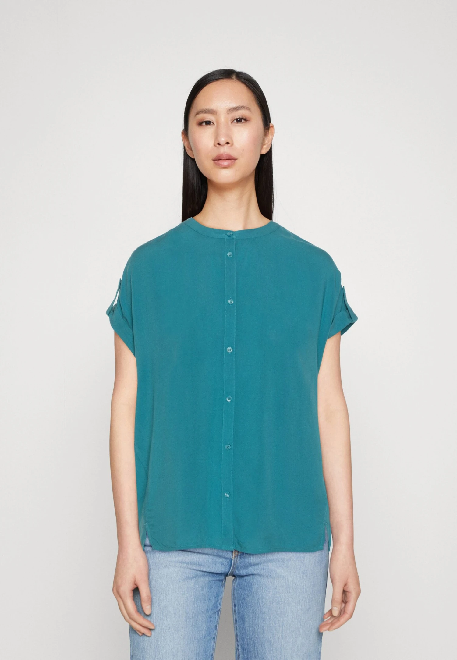 Tom Tailor Easy ShapeCamicettaPetrol Green Donna Camicie E Bluse TO221E14T-L11 3 Tom Tailor Easy ShapeCamicettaPetrol Green Donna Camicie E Bluse TO221E14T-L11