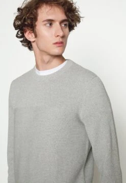 Tom Tailor Basic Strcutred MaglioneLight Soft Grey Melange Uomo Maglieria TO222Q0NI-C11 -Tom Tailor 2d29f169ee234621814727f2fdd65e04