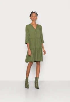 TOM TAILOR Denim Babydoll - Vestito Estivo - Cypress Olive