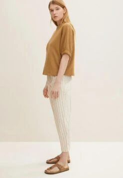 TOM TAILOR Denim EasyPantaloniBeige Brown Stripe Donna Pantaloni TO721A0AP-B11 -Tom Tailor 2e4d201b08184c7fa2b9201556ec2ae2