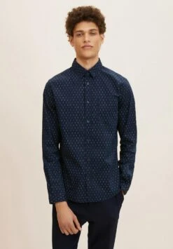 Tom Tailor Mit Allover-Print CamiciaNavy Geometric Design Uomo Camicie TO222D0XM-K11