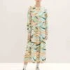 Tom Tailor Mit VolantsVestito LungoColorful Wavy Design Donna Vestiti TO221C0QA-T11