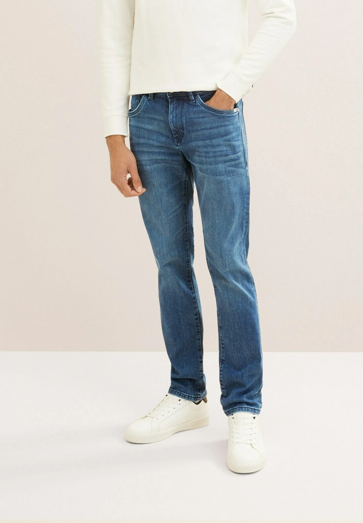 Tom Tailor JoshJeans A SigarettaUsed Mid Stone Blue Denim Uomo Jeans TO222G0B0-K12 3 Tom Tailor JoshJeans A SigarettaUsed Mid Stone Blue Denim Uomo Jeans TO222G0B0-K12