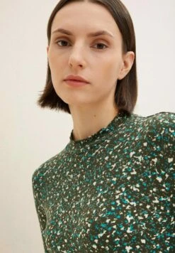 Tom Tailor Mock NeckMaglietta A Manica LungaAbstract Minimal Design Donna T-shirt E Top TO221D1CK-Q11 -Tom Tailor 31c6a8d4b2fb4544abd2bcc502bb214a