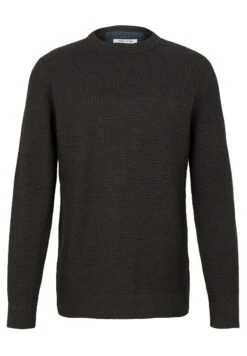 Tom Tailor Basic Strcutred MaglioneBlack Grey Melange Uomo Maglieria TO222Q0NI-C12 -Tom Tailor 3329d3e617b44efa8bb16d56a0934bce