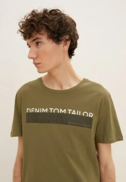 TOM TAILOR Denim 3 Pack Printed TeesT-Shirt Con StampaDry Greyish Olive Uomo T-shirt E Polo TO722O19D-N11 -Tom Tailor 337660bb532444b3ad55e1ec6b1e0622