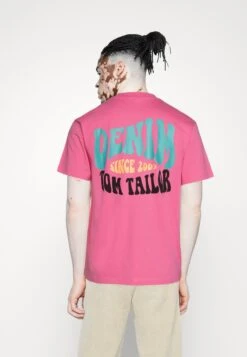 TOM TAILOR Denim PrintedT-Shirt Con StampaSummertime Pink Uomo T-shirt E Polo TO722O19M-J11 -Tom Tailor 34ea2684b9e64f79b0a6b511a756ce8f