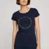 TOM TAILOR Denim Tee With PrintT-Shirt Con StampaDark Blue White Donna T-shirt E Top TO721E0MN-K12 -Tom Tailor 35de38dc49204822806d9ecca00bfe4f