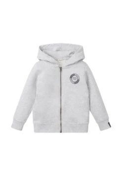 Tom Tailor Mit LogoprintFelpa Con ZipLight Stone Grey Melange Bambini Pullover & Cardigan TO226K02H-C11
