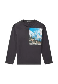 Tom Tailor Mit Print Maglietta A Manica LungaCoal Grey Bambini T-shirt & Top TO224G0UG-C11