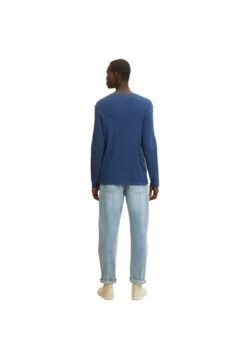 TOM TAILOR Denim Zigzag Structured CrewneckMaglioneDark Duck Blue Uomo Maglieria TO722Q080-K14 -Tom Tailor 38343c7728ed4ccd9fc85a5c09bdd954
