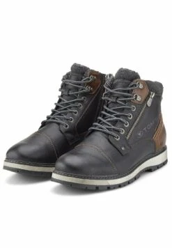 Tom Tailor Licence Gefütterte Stivaletti StringatiBlack Uomo Stivaletti/Stivali TO212K04N-Q11 -Tom Tailor 38755fdcfdf24bf9acfcfc203e0a067c