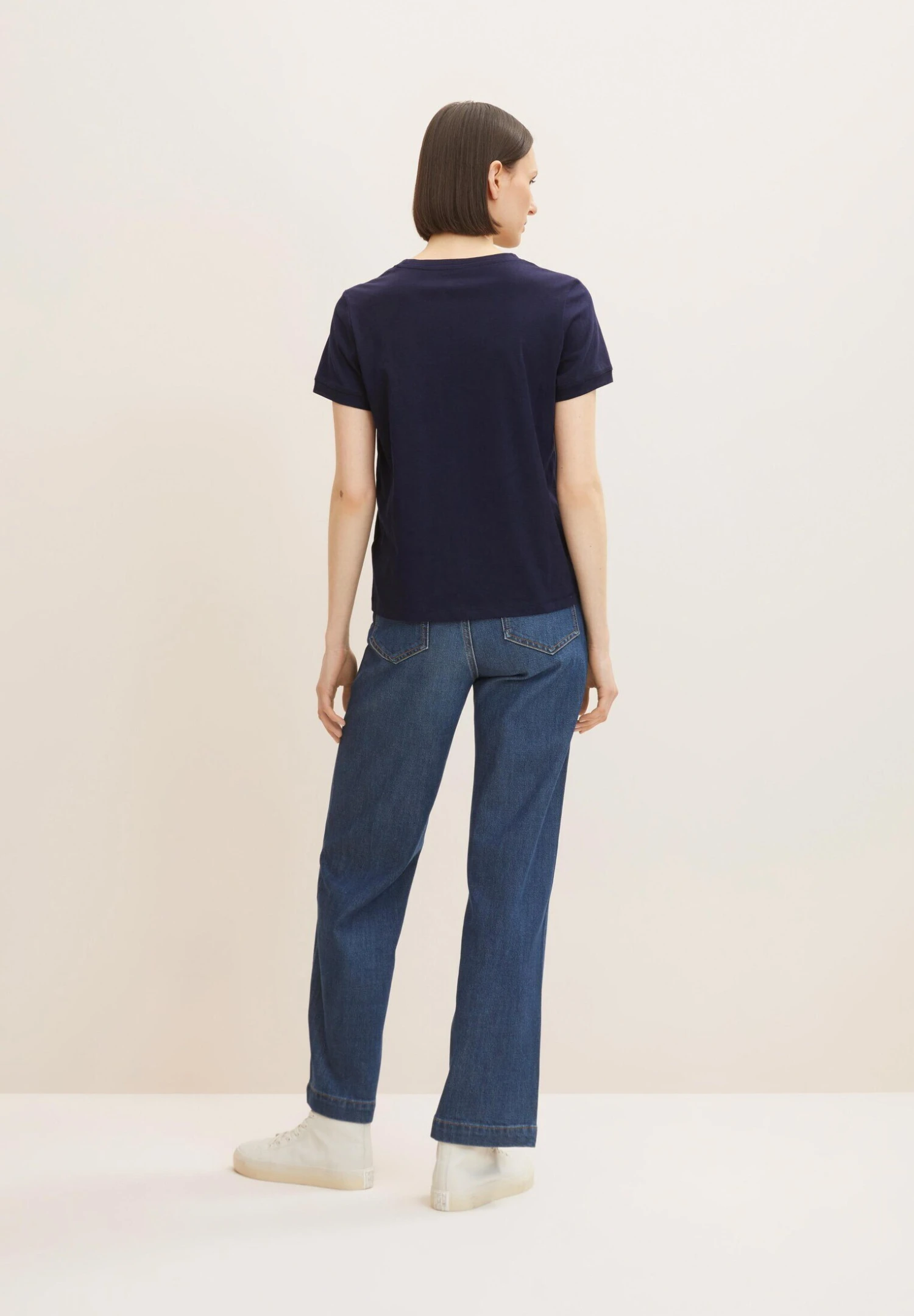 Tom Tailor T-Shirt With EmbroideryT-Shirt Con StampaNavy Midnight Blue Donna T-shirt E Top TO221D1CJ-K11 4 Tom Tailor T-Shirt With EmbroideryT-Shirt Con StampaNavy Midnight Blue Donna T-shirt E Top TO221D1CJ-K11 - immagine 2