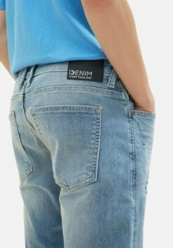 TOM TAILOR Denim Piers Slim Jeans Slim FitUsed Bleached Blue Denim Uomo Jeans TO722G0BS-K12 -Tom Tailor 392d1c051f304fe2af4e9e0f2673056b