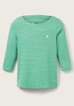 Tom Tailor Gestreiftes Mit 3/4 ArmMaglietta A Manica LungaGreen OffwhiteThin Stripe Donna T-shirt E Top TO221D1HM-M11 18 Tom Tailor Gestreiftes Mit 3/4 ArmMaglietta A Manica LungaGreen OffwhiteThin Stripe Donna T-shirt E Top TO221D1HM-M11 -Tom Tailor 39eac76b33b74419b56120ef0aec5195