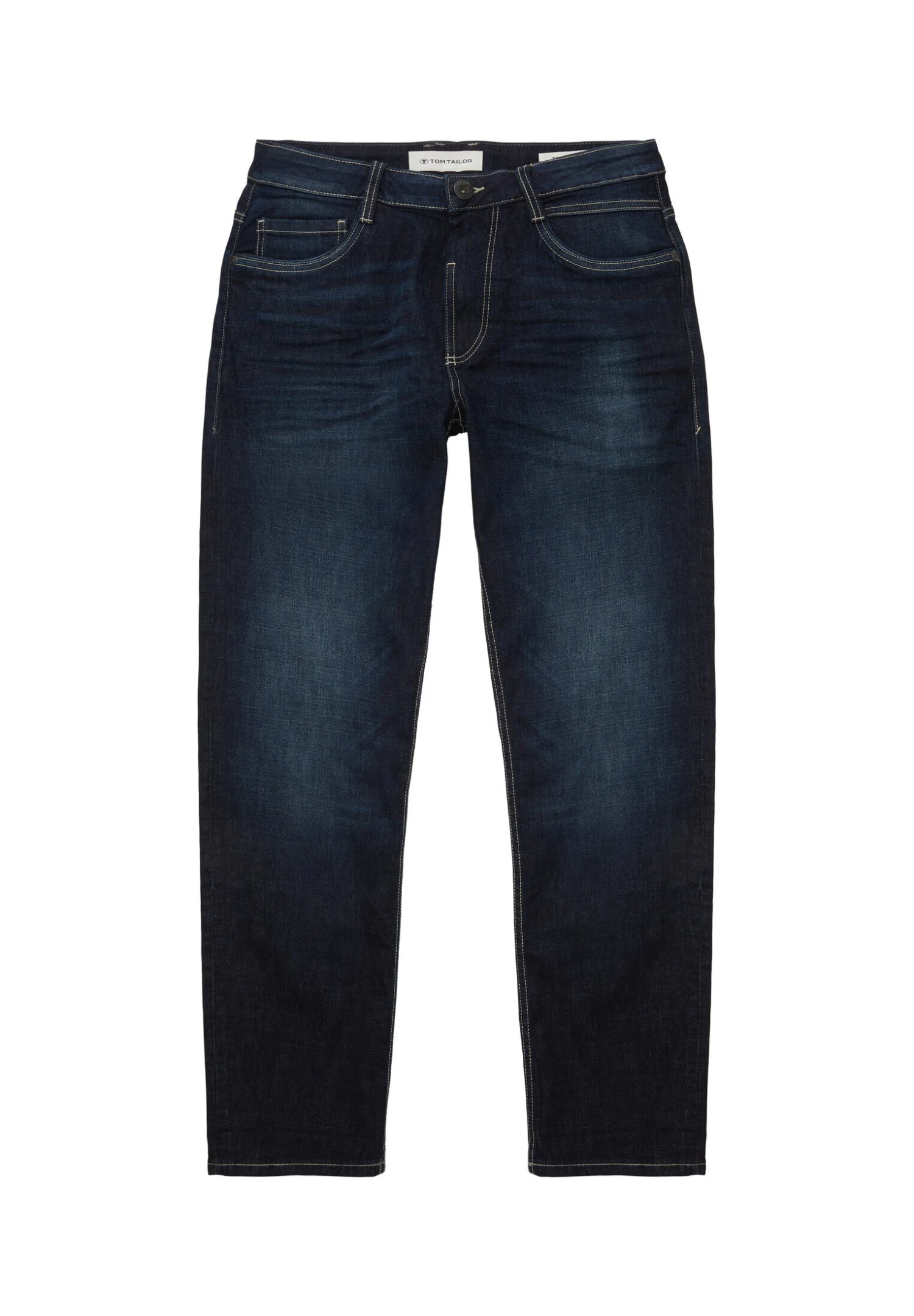 Tom Tailor Trad RelaxedJeans A SigarettaUsed Dark Stone Blue Denim Uomo Jeans TO222G07H-K12 7 Tom Tailor Trad RelaxedJeans A SigarettaUsed Dark Stone Blue Denim Uomo Jeans TO222G07H-K12 - immagine 5