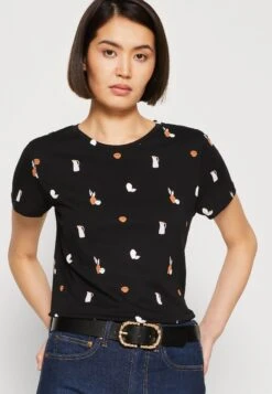 Tom Tailor Crew Neck PrintT-Shirt Con StampaBlack Design Donna T-shirt E Top TO221D1F9-Q11 -Tom Tailor 3bcc28a472744b80bb6fafd48bea754f