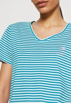 Tom Tailor V NeckT-Shirt Con StampaPetrol Donna T-shirt E Top TO221D1GZ-L11 -Tom Tailor 3c54de74b70541a295c2ff08ae599e09