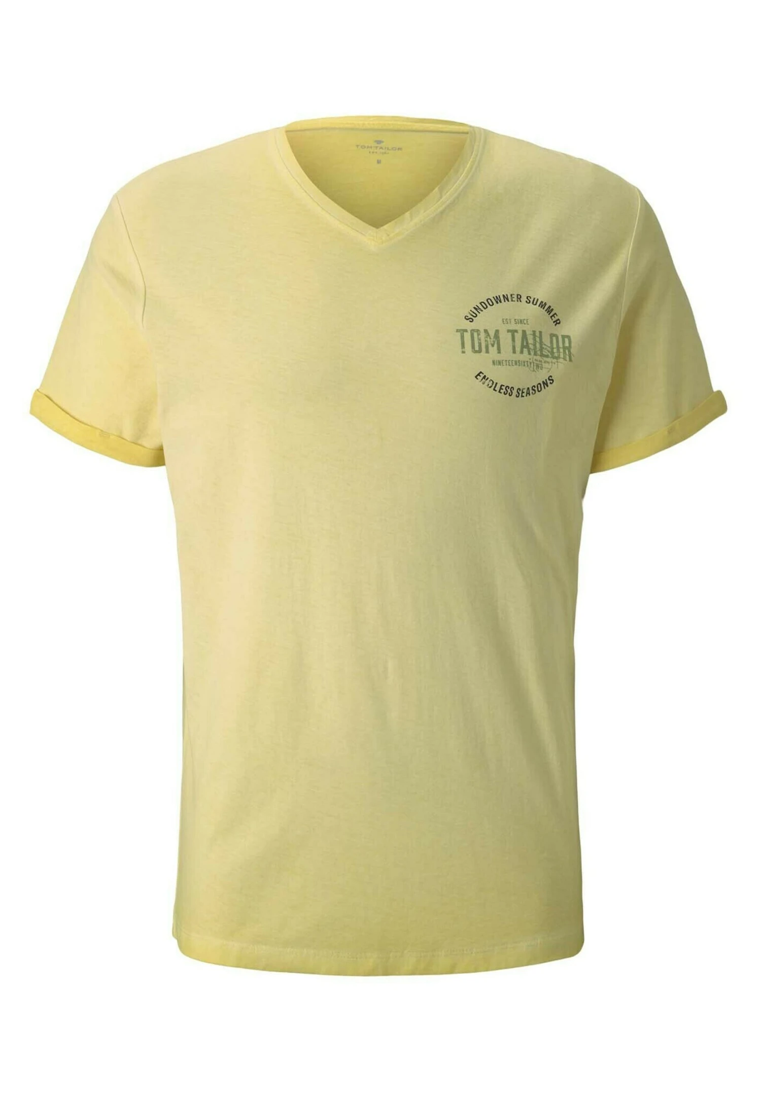Tom Tailor Im Used Look T-Shirt Con StampaPale Straw Yellow Uomo T-shirt E Polo TO222O10S-E11 7 Tom Tailor Im Used Look T-Shirt Con StampaPale Straw Yellow Uomo T-shirt E Polo TO222O10S-E11 - immagine 5