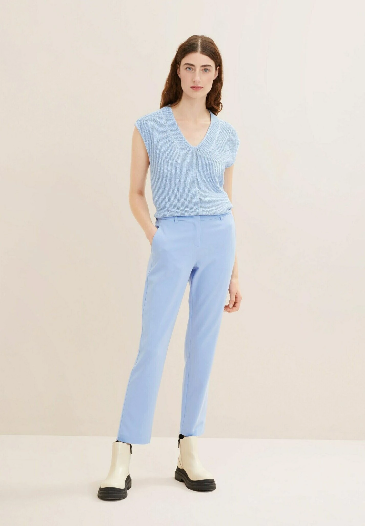 Tom Tailor Mia- Chino - Dreamy Blue 4 Tom Tailor Mia- Chino - Dreamy Blue - immagine 2