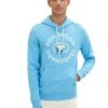 Tom Tailor Mit Logo-PrintFelpa Con CappuccioRainy Sky Blue Uomo Maglieria E Felpe TO222S0GH-K12 -Tom Tailor 3d8804c665f5410e94912406c470ae19