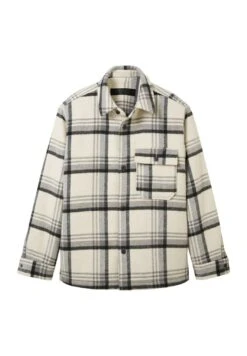 TOM TAILOR Denim Mit KaromusterGiacca LeggeraCreme Grey Black Check Uomo Giacche TO722T08C-B11 -Tom Tailor 3ef023af22dc45cdaea228274ac189ce