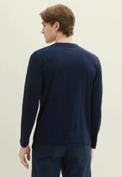 Tom Tailor Mit Logo PrintMaglietta A Manica LungaSky Captain Blue Uomo T-shirt E Polo TO222O1CC-K11 -Tom Tailor 4078b0f1a7974ca9afe187297cf30a38