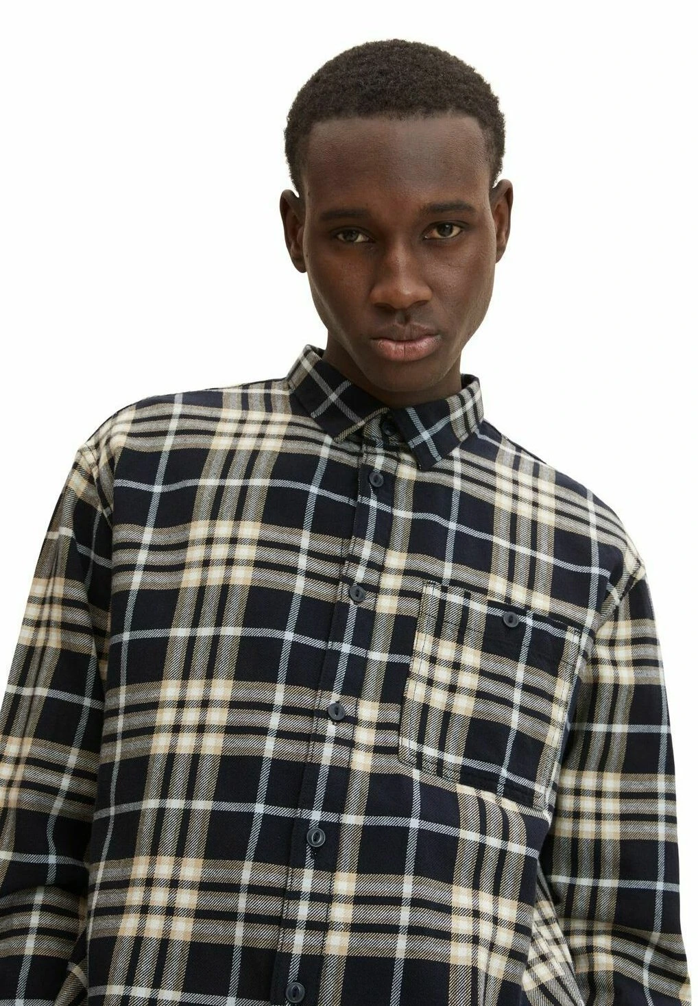 TOM TAILOR Denim Checked CamiciaNavy Big Twill Check Uomo Camicie TO722D0QU-K11 5 TOM TAILOR Denim Checked CamiciaNavy Big Twill Check Uomo Camicie TO722D0QU-K11 - immagine 3