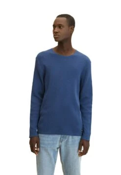 TOM TAILOR Denim Zigzag Structured CrewneckMaglioneDark Duck Blue Uomo Maglieria TO722Q080-K14 -Tom Tailor 426d98ad41304a6489844ee2e6718b97