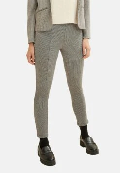 Tom Tailor Mit TeilungsnähtenPantaloniTarmac Beige Ck Check Design Donna Pantaloni TO221A0HV-C11