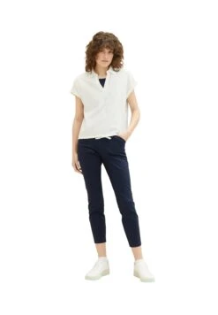 Tom Tailor StrukturierteCamicettaWhisper White Donna Camicie E Bluse TO221E168-A11