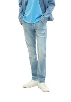TOM TAILOR Denim Piers Slim Jeans Slim FitUsed Bleached Blue Denim Uomo Jeans TO722G0BS-K12 -Tom Tailor 442337899b9f4433a0bfbdcfc8fb91c6