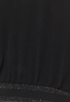 Tom Tailor Blouse With Fabric MixMaglietta A Manica LungaDeep Black Donna T-shirt E Top TO221E0VN-Q11 -Tom Tailor 4540e064657e404fabc75ae81f7093d0