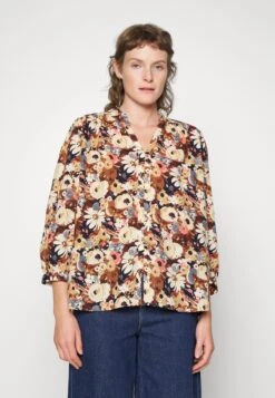 Tom Tailor With Frill EdgeCamicettaBeige Floral Design Donna Camicie E Bluse TO221E10Z-B11