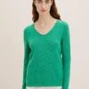 Tom Tailor Basic V NeckMaglioneVivid Leaf Green Donna Maglieria TO221I0GG-M15 -Tom Tailor 4607f4c1c1fc4b6ca3b4e8be18a84547