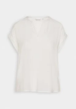 Tom Tailor FluentT-Shirt BasicWhisper White Donna Camicie E Bluse TO221E14R-A11 -Tom Tailor 4656f2787866400394f33bd445403016