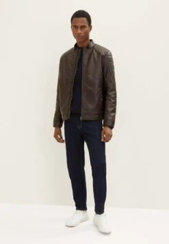 Tom Tailor Giacca In SimilpelleEspresso Brown Fake Leather Uomo Giacche TO222T08V-O12 -Tom Tailor 4738c493c52f458cb925fb64e5ab190a