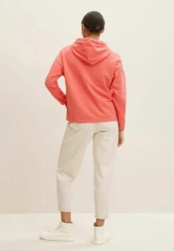 Tom Tailor Felpa Con Cappuccio - Smooth Papaya Red -Tom Tailor 4840625743c9469aba061a157eedc0f2