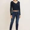 Tom Tailor LängeJeans Slim FitDark Stone Wash Denim Donna Jeans TO221N0EG-K11 -Tom Tailor 48cd88c193084db5bbe9cfd2f17bb86a