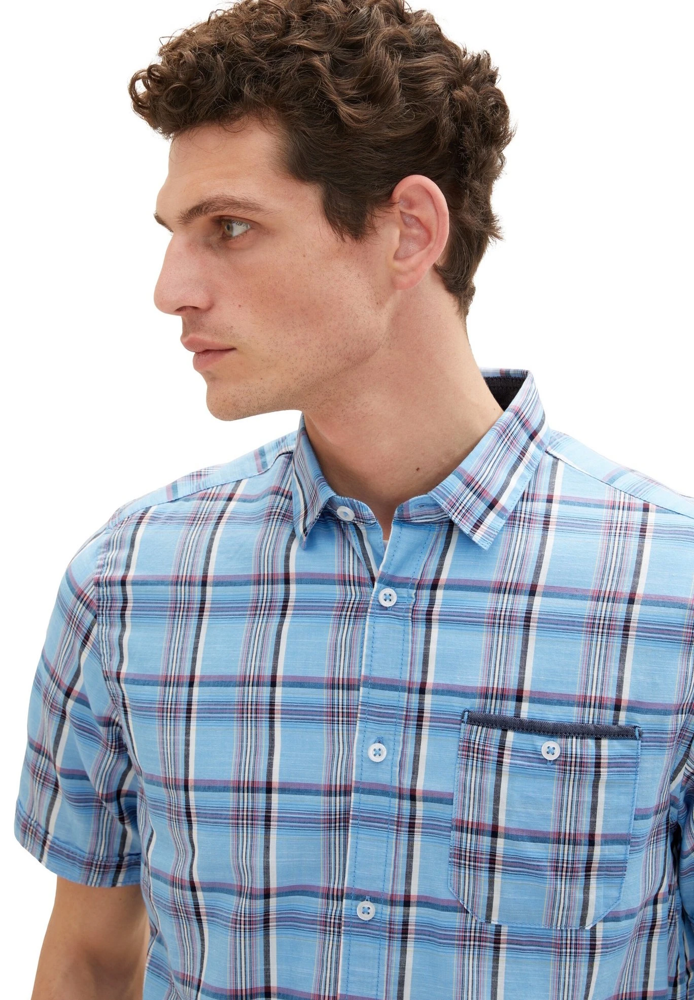 Tom Tailor Mit KaromusterCamiciaBlau Uomo Camicie TO222D107-K12 6 Tom Tailor Mit KaromusterCamiciaBlau Uomo Camicie TO222D107-K12 - immagine 4