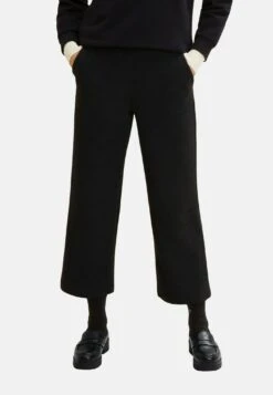 Tom Tailor Loose Fit PantaloniDeep Black Donna Pantaloni TO221A0HU-Q11 -Tom Tailor 49e9987b3fa240f5b3602eed581b027f