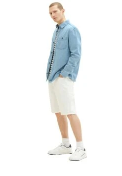 Tom Tailor Giacca Di JeansUsed Light Stone/Blue Denim Uomo Giacche TO222T0EI-K11